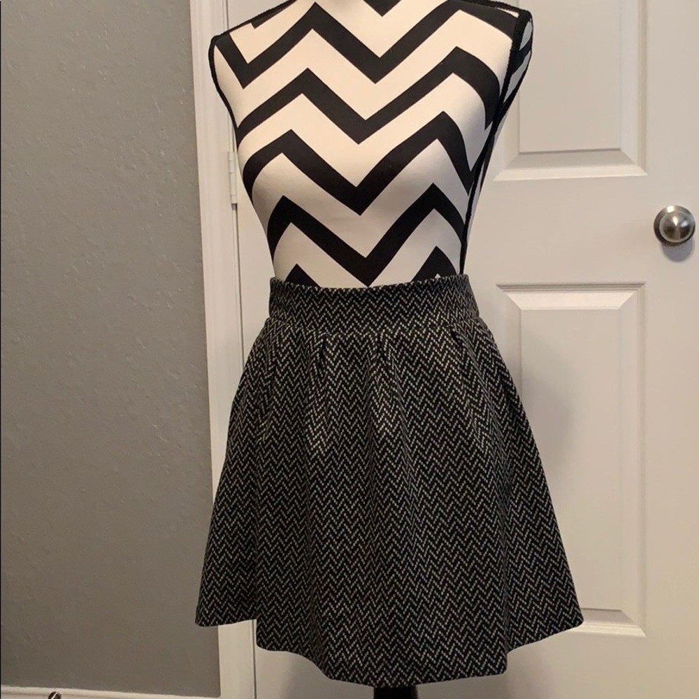 Black and gray skirt